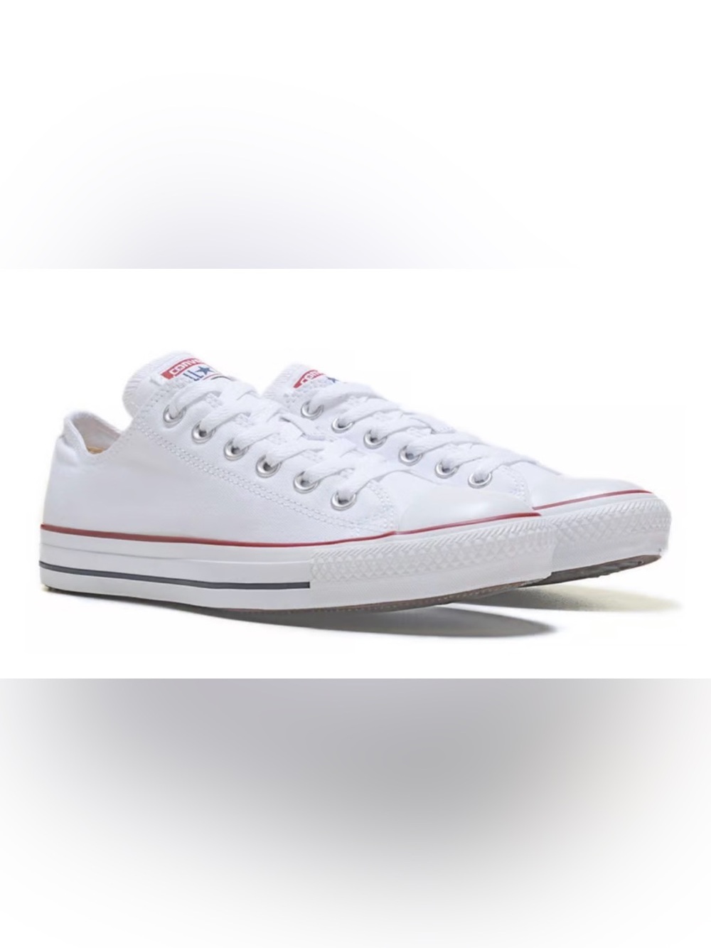 NEW Converse All Star Ox Low-Top Size Men's 4.5/ Women's 6.5 Optical white